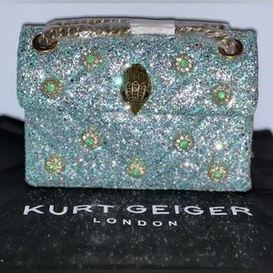KURT GEIGER LONDON Kensington Mini Embellished Glitter Crossbody